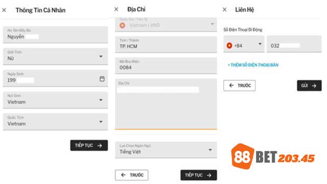 Bổ sung thông tin hồ sơ 188bet của bạn 