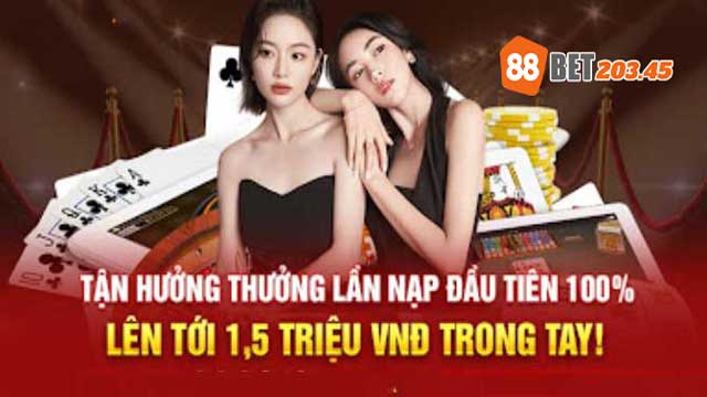 Nhận thưởng nạp đầu 100% lên tới 1tr5 tại 188bet