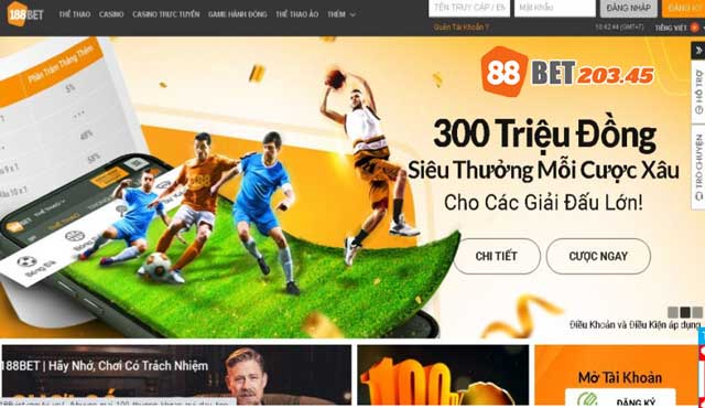 Chơi cược xiên 88bet, săn thưởng khủng